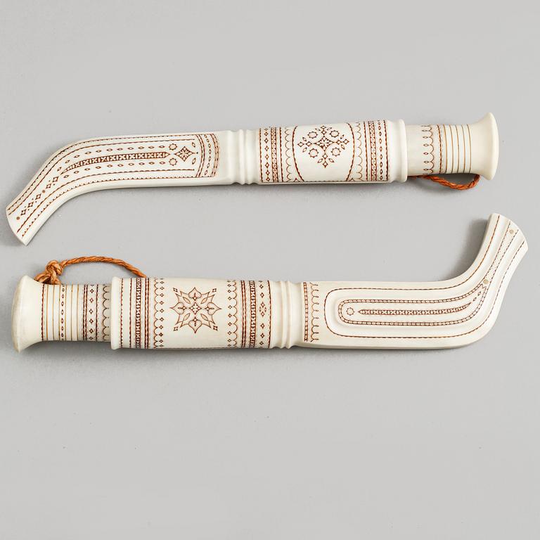 SAMEKNIVAR, 2 st, Tore Sunna, signerade, 1900-talets andra hälft.