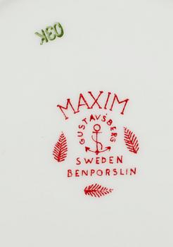 SERVISPORSLIN, 8 delar, "Maxim", Bibi Breger, Gustavsberg.