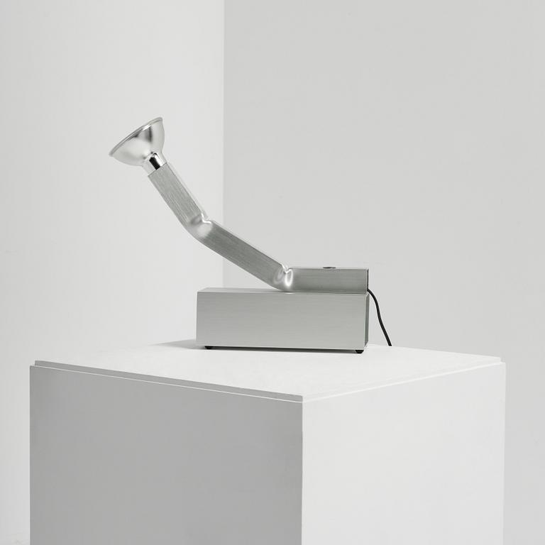 David Taylor, a unique table lamp, "Aluminium Table Lamp #1", Studio Mellösaverken, Sweden, 2025.