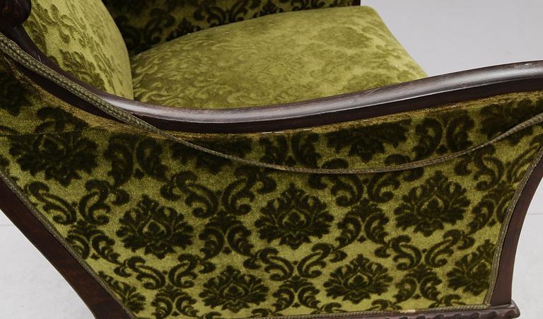 FÅTÖLJER, 1 par, 1900-talets första hälft.