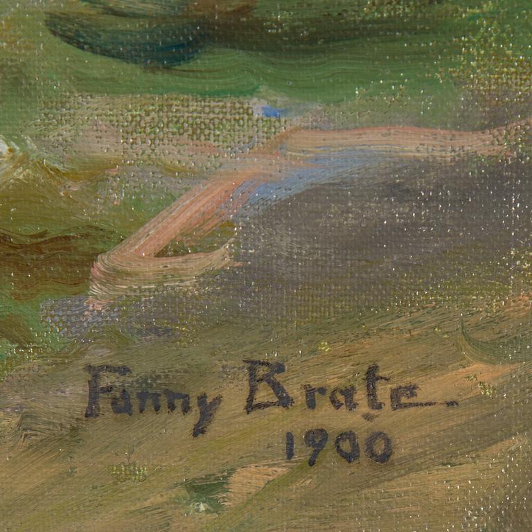 FANNY BRATE, oil on canvas, signed o dated 1900.