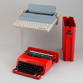 ETTORE SOTTSASS, PERRY A KING & MARIO BELLINI, 2 typewriters.