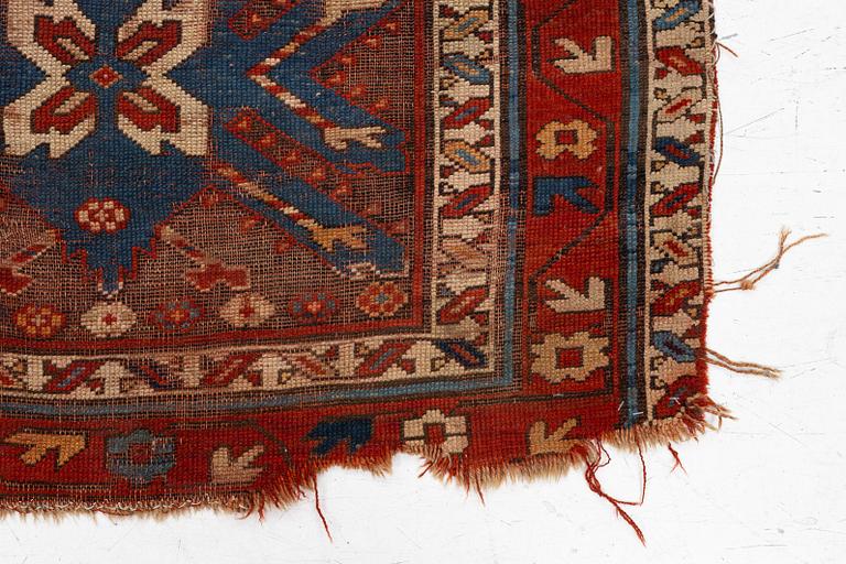 Matta, Kazak, antik, 1800-talets andra hälft. ca 205 x 105 cm.