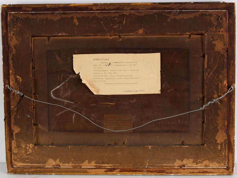 Joseph Knight, gouache, signed and dated 1891.