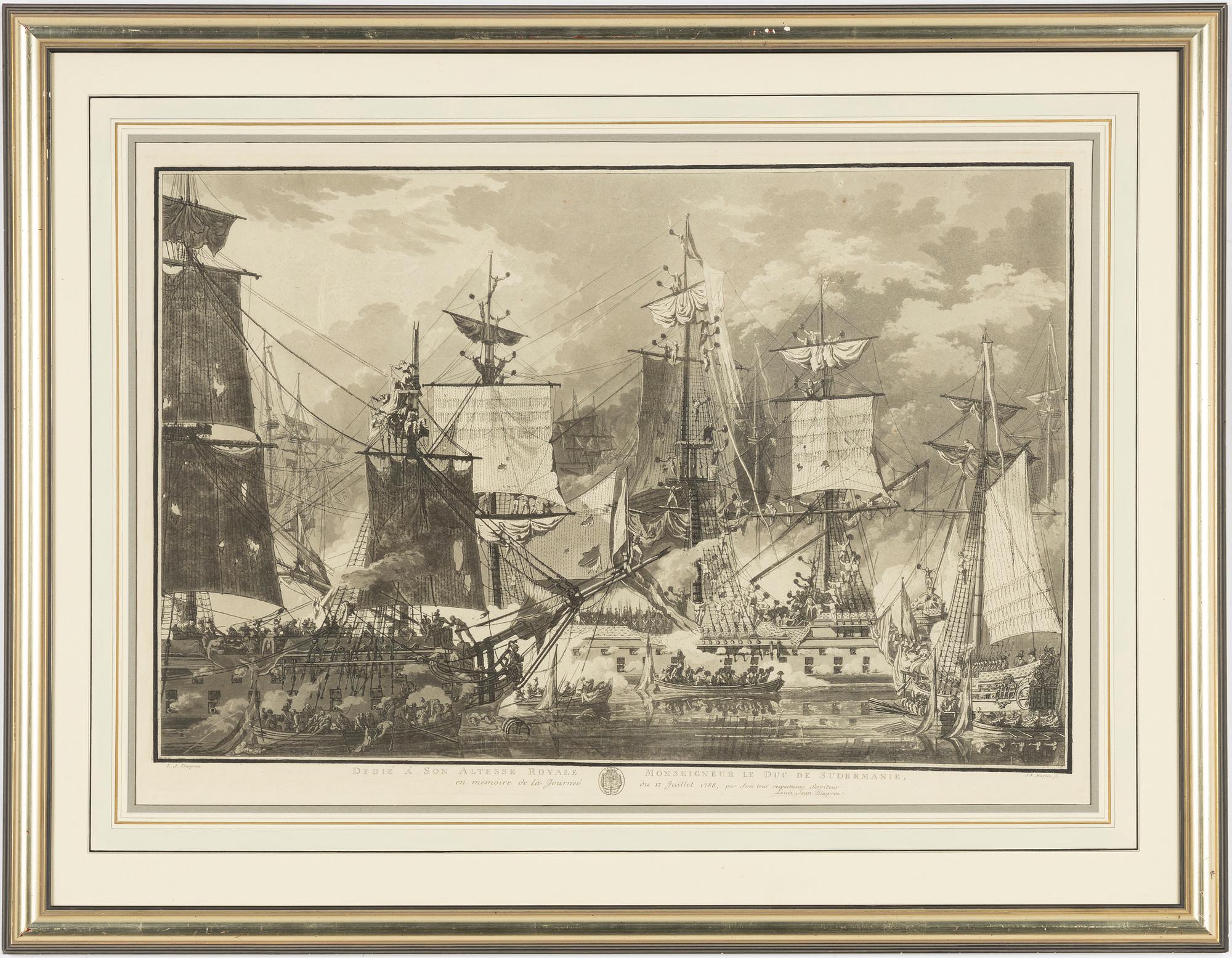 Johan Fredrik Martin, "Sjöslaget vid Hogland den 17 juli 1788".