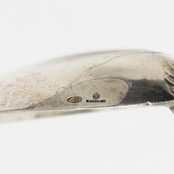 Peter Carl Fabergé, A Russian silver serving spoon, mark of Peter Carl Fabergé, Moscow 1908-1926.