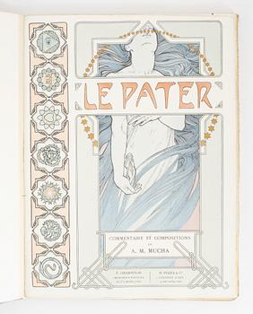 Mucha: Le Pater, with beautiful Art Nouveau lithographs.