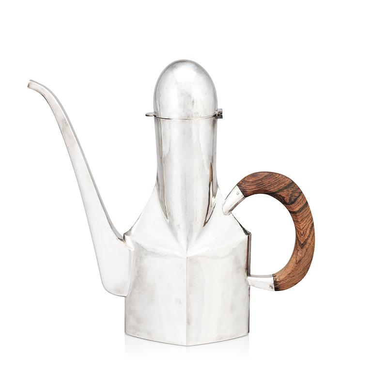 Jan Lundgren, a sterling coffee pot, Stockholm 1976.