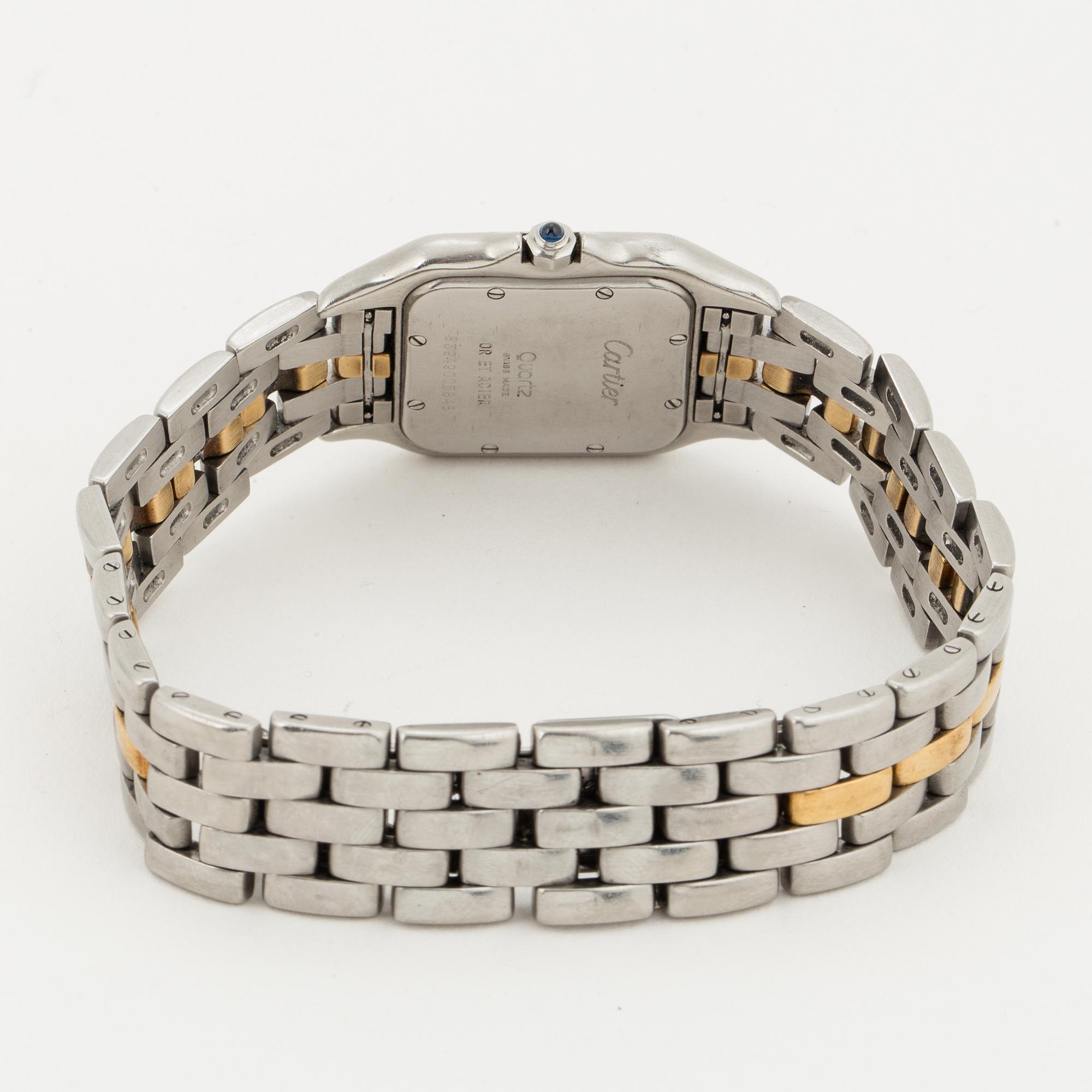 CARTIER, Panthère, wristwatch, 26,5 x 26,5 (36) mm,