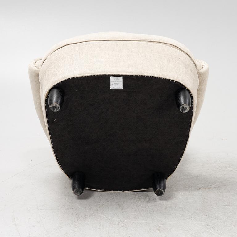 Carl Malmsten, armchair, "Jättepaddan", OH Sjögren, Tranås.