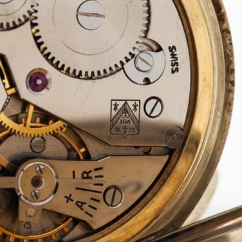 Taskukello, H. Moser & Cie, 49 mm, 14K kultaa,