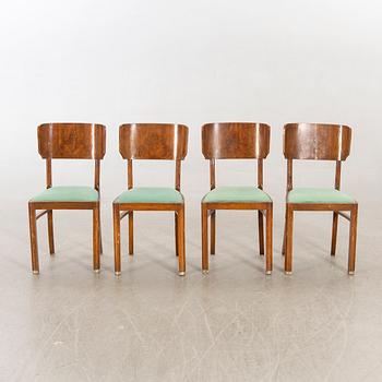 Stolar 4 st Art deco Italien 1930/40-tal.