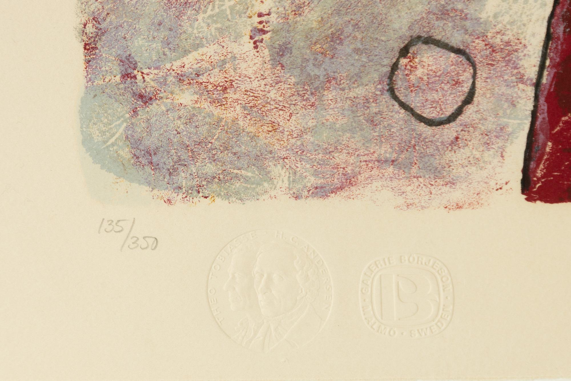 Theo Tobiasse, Mapp med 18 färglitografier, "Un hommage à H.C. Andersen".