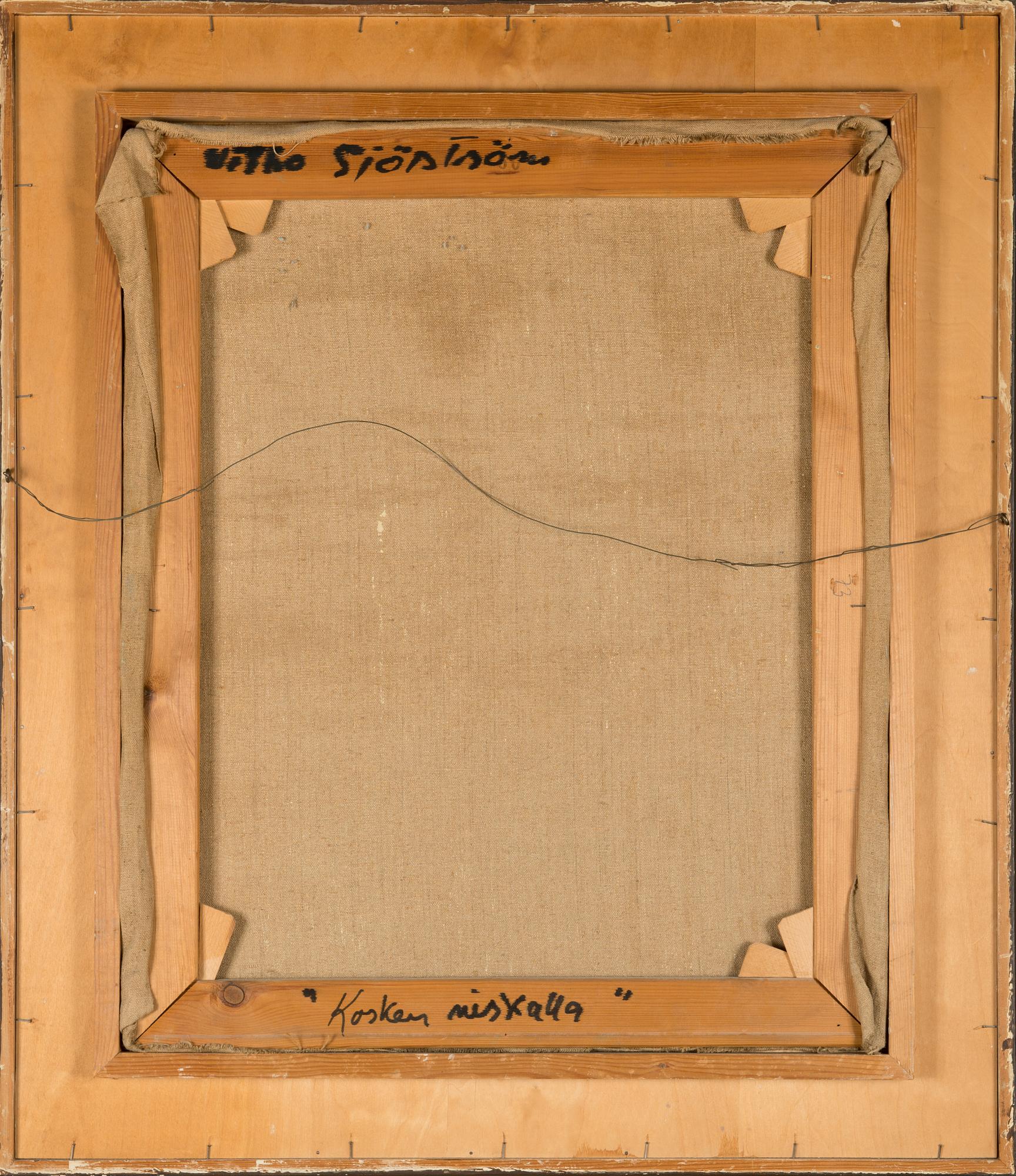 Wilho Sjöström, oil on canvas, signed and dated 1943.