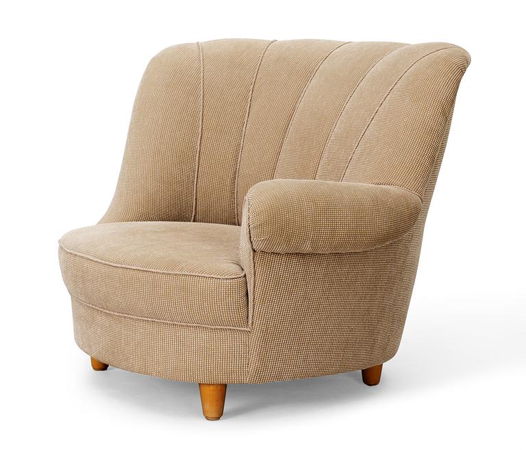 A Carl Malmsten easy chair 'Redet', Sweden. The model designed for the World's Fair in Paris in 1937.