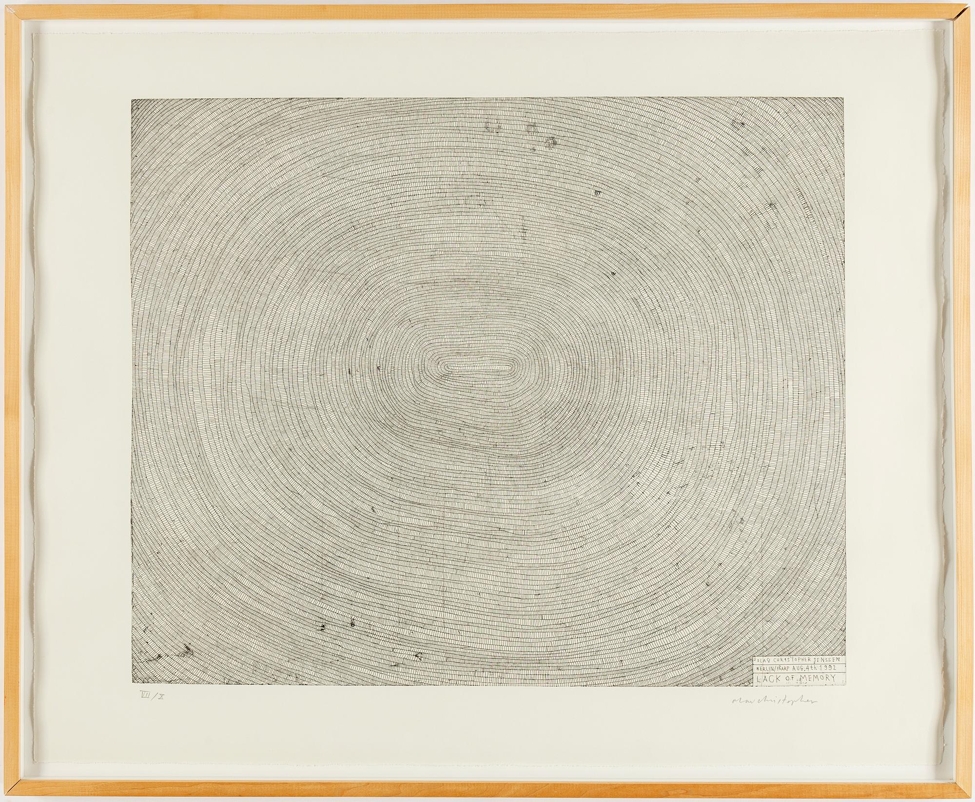 OLAV CHRISTOPHER JENSSEN, etching, signed and numbered VII/X.