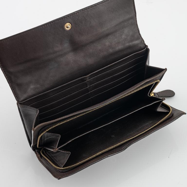 Bottega veneta, a leather wallet and key case.