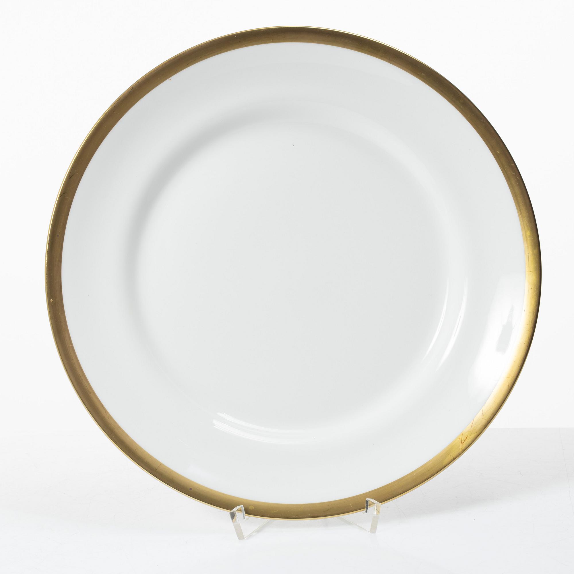 Karin Björquist, Eight cover plates, 'Empiren i Sverige Nationalmuseum', Gustavsberg, 1991–92.