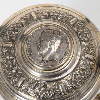 A Swedish 20th century silver tankard, mark of CG Hallberg, Stockholm 1944.