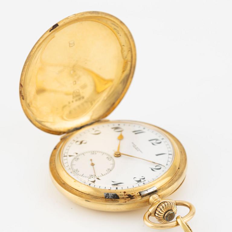 Alex Hüning, pocket watch, hunter-case, 52 mm.