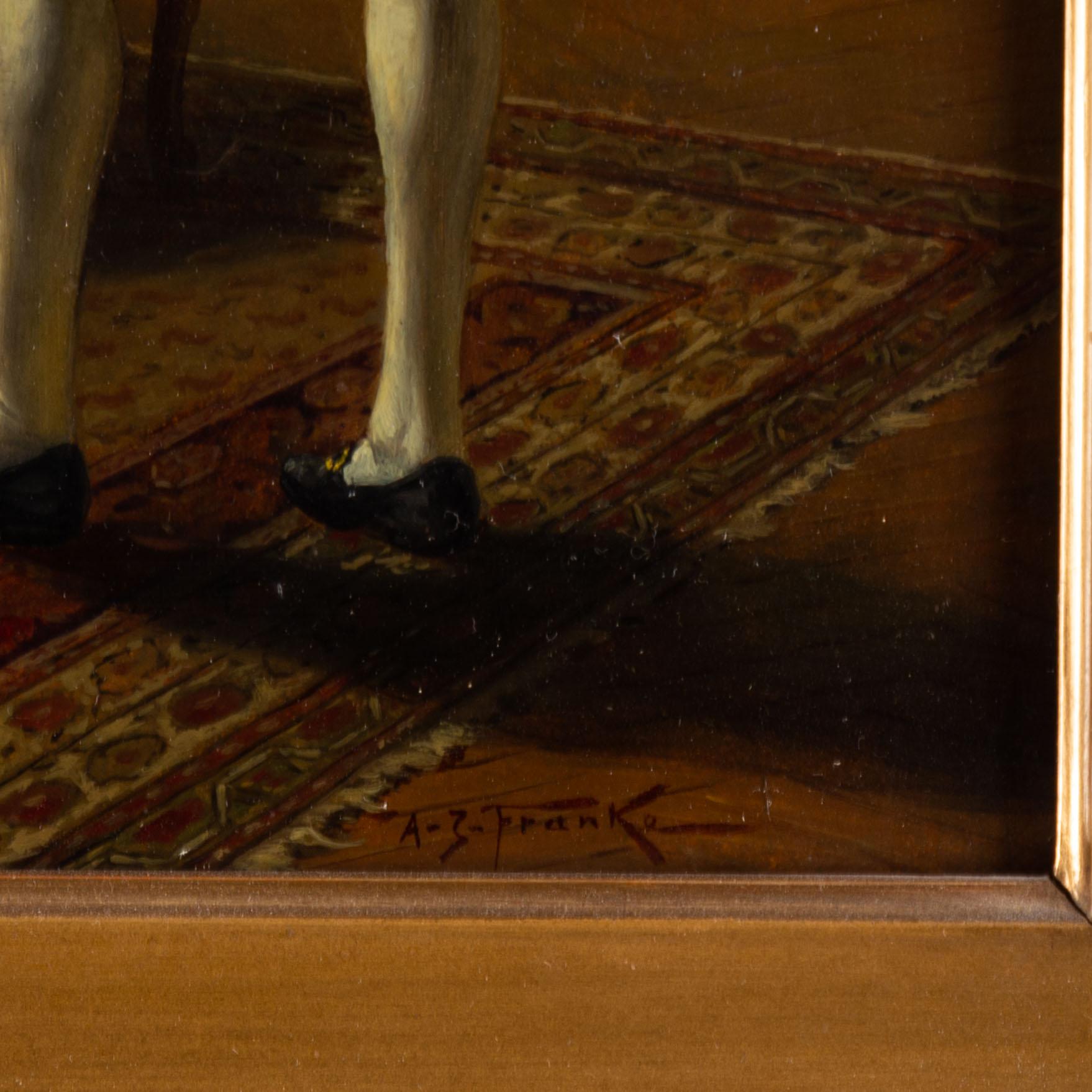 Albert Joseph Franke, oil on panel, signed.