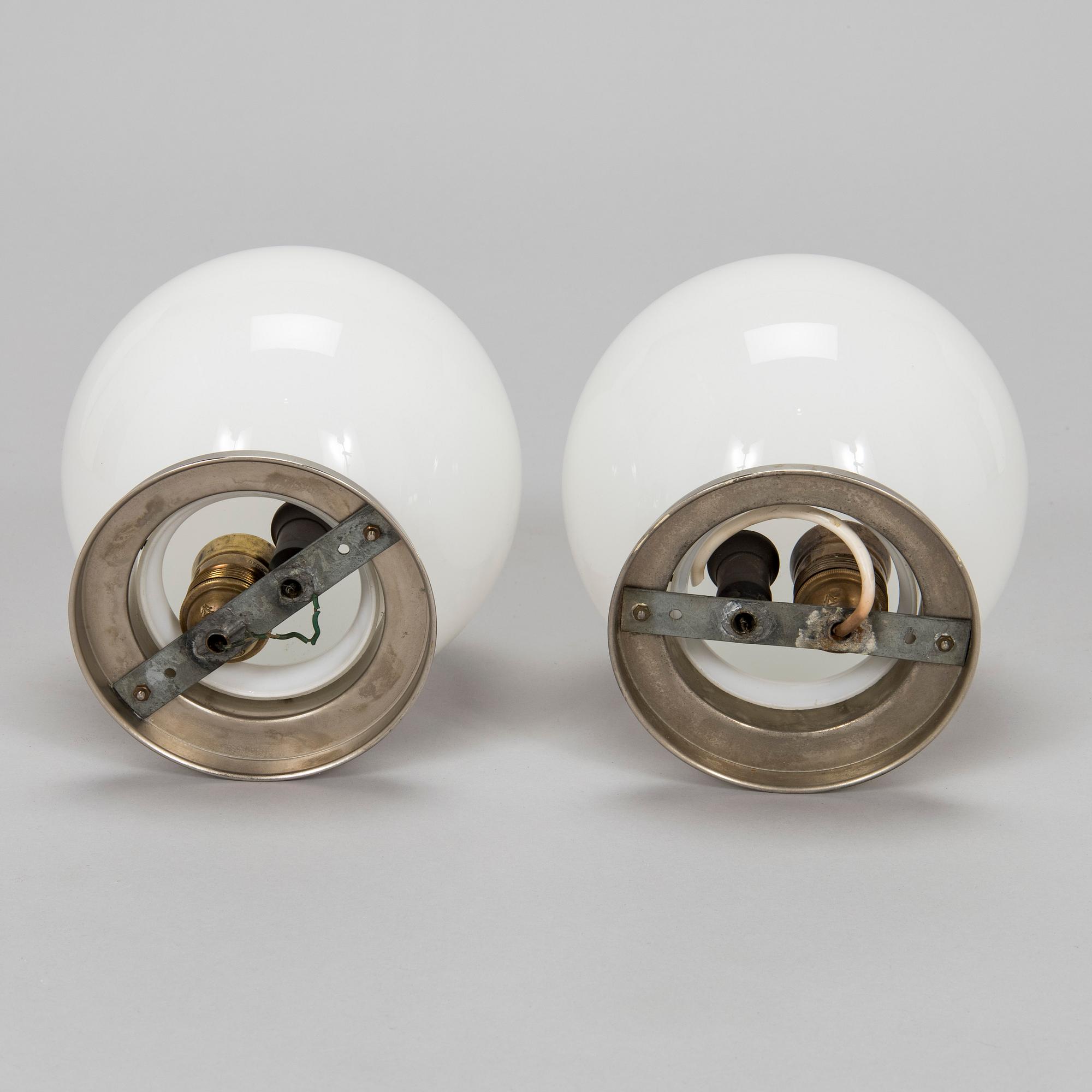 A pair of  1930s '80139' ceiling lights for Idman.