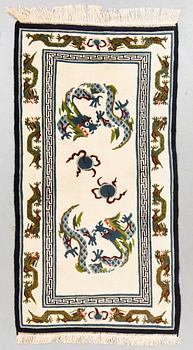 Rug, old, Tibet, ca 174 x 90 cm.
