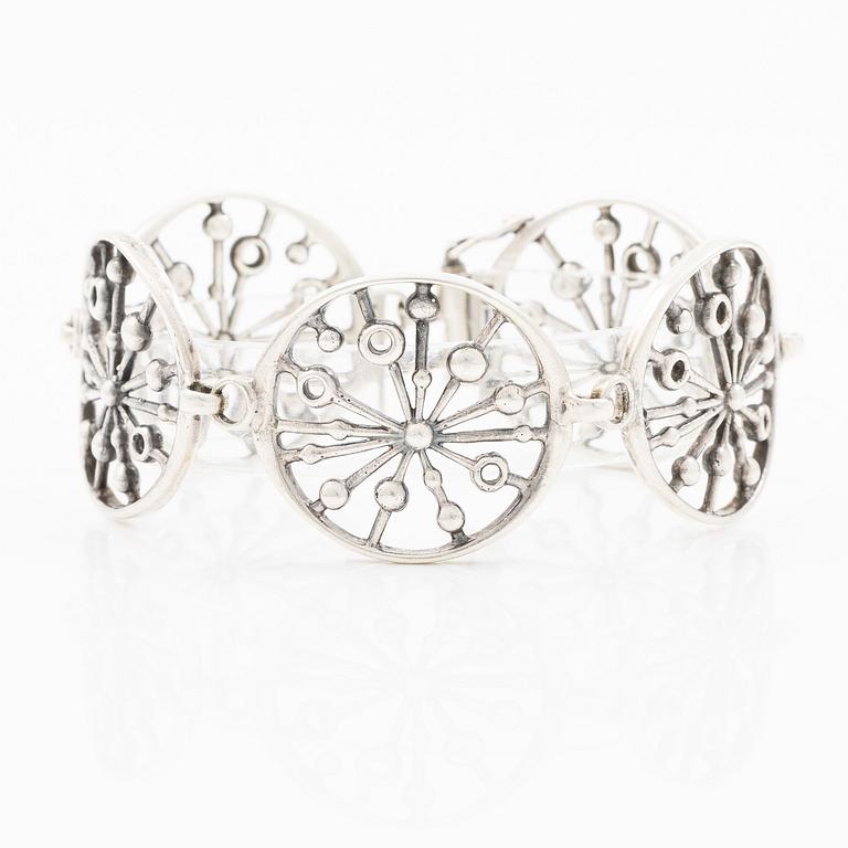 Jorma Laine, Bracelet, Jorma Laine, silver, Kultateollisuus Oy, Turku 1970.