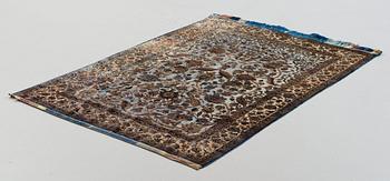SEMIANTIK SILKE KESHAN SOUF (i relief). 197,5 x 132 cm.
