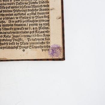 Matěj Cyrus, bok 'Ars Moriendi', Prag 1612.