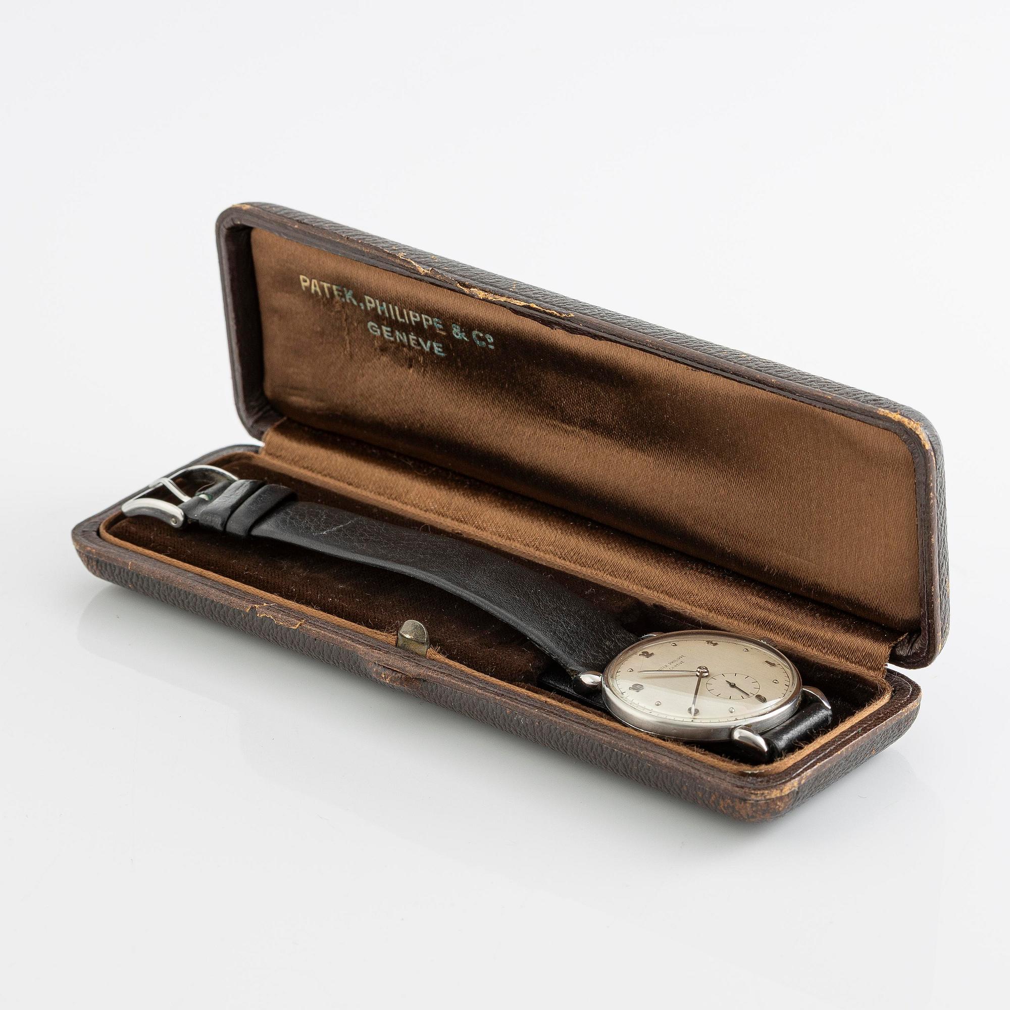 Patek Philippe, "Teardrop Lugs", "Steel Case", ca 1946.