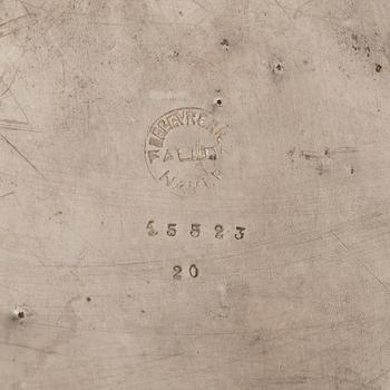 A silver plated brass Charles Heidsieck Champagne cooler.