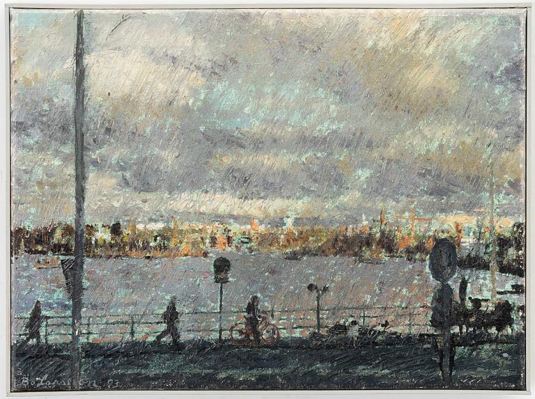 Bo Larsson, "Vandrare på slussen".