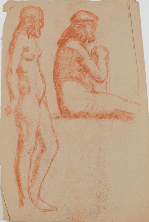 Santeri Salokivi, Studies of  Women Nudes, 5 pcs.