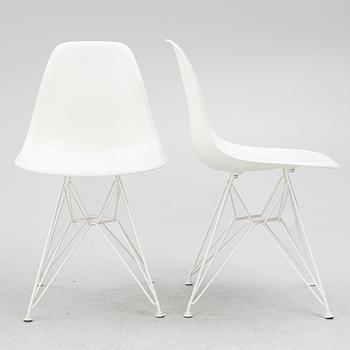 Charles & Ray Eames, chairs, 6 pcs, "Plastic chair DSR", Vitra, 2020.