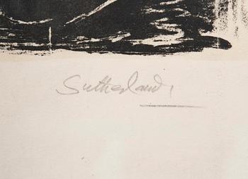 GRAHAM SUTHERLAND, litografi, numr. XV/XXXV, sign.