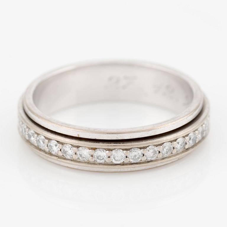 Piaget, alliance ring, "Possession", 18K white gold with brilliant-cut diamonds,