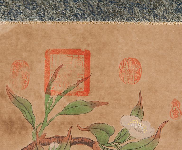 RULLMÅLNING, kolorerat tryck, Kina 1900-taletas slut.