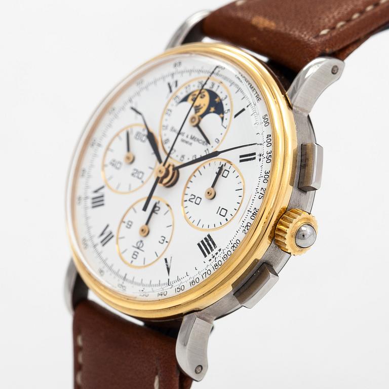 Baume & Mercier, Calendar, chronograph, wristwatch, 32 mm.