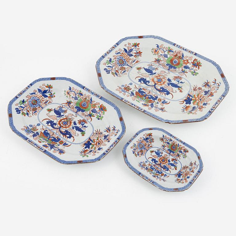 An 35-piece stone china service, Spode, England, partly 19th Century.