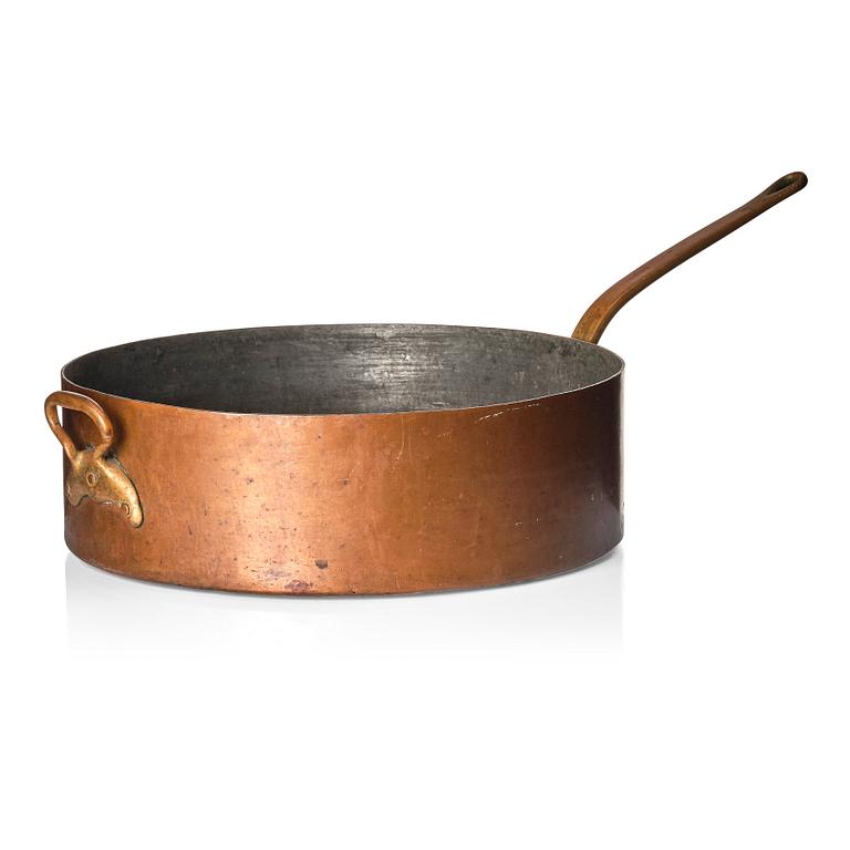 A copper casserole for the Stockholm Exhibition 1930, possibly made by Verkstads AB Kjäll & Co.