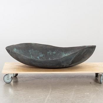 BARBRO BÄCKSTRÖM, a bowl shaped bronze sculpture.