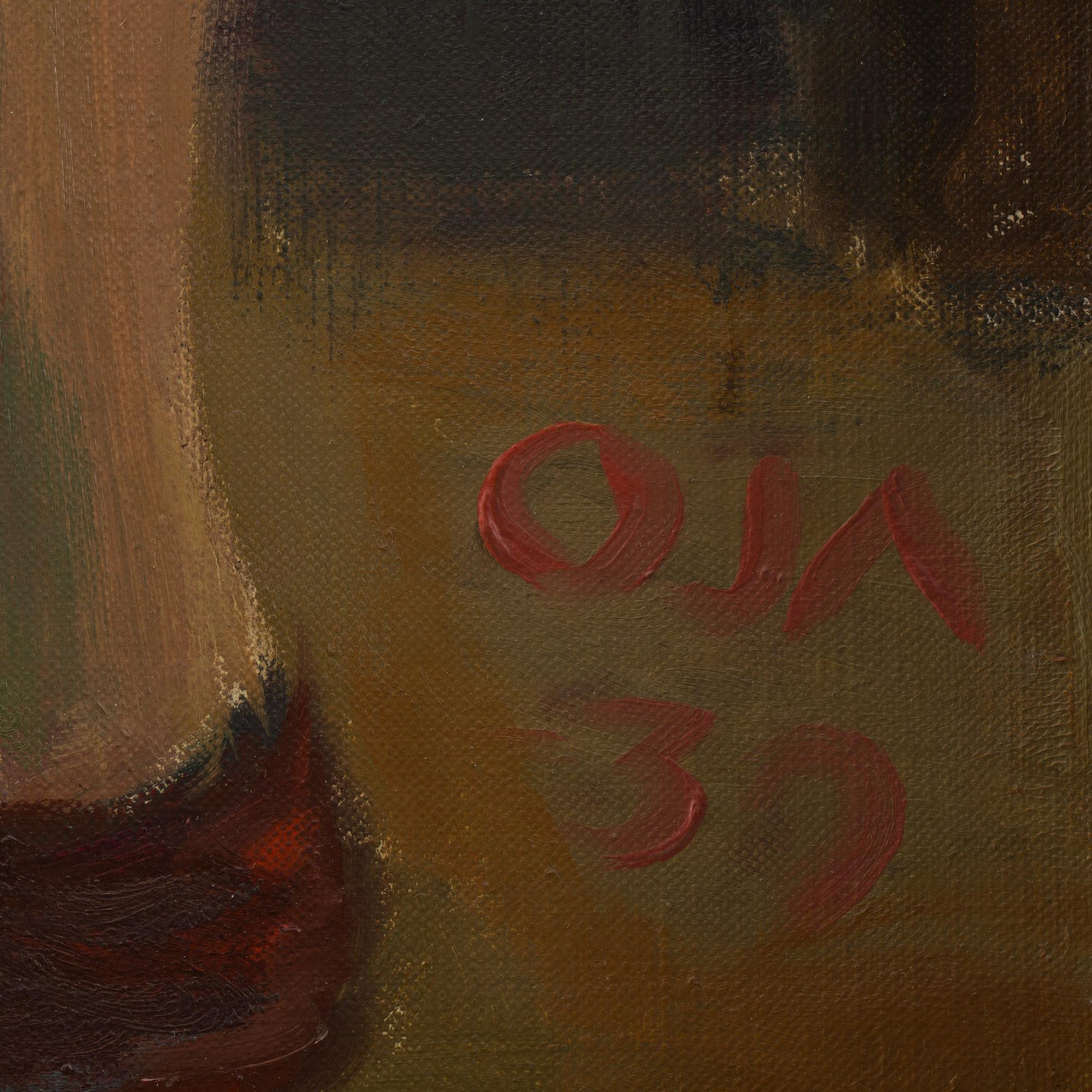 ONNI OJA, olja på duk, signerad och daterad -39.