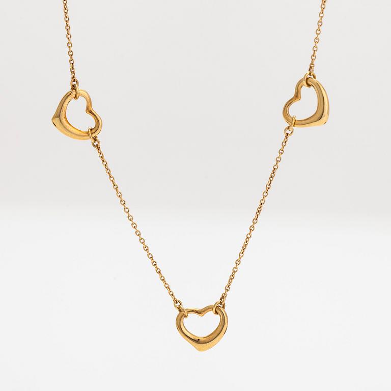 Tiffany & Co, Elsa Peretti, collier, "Open Heart", 18K guld.