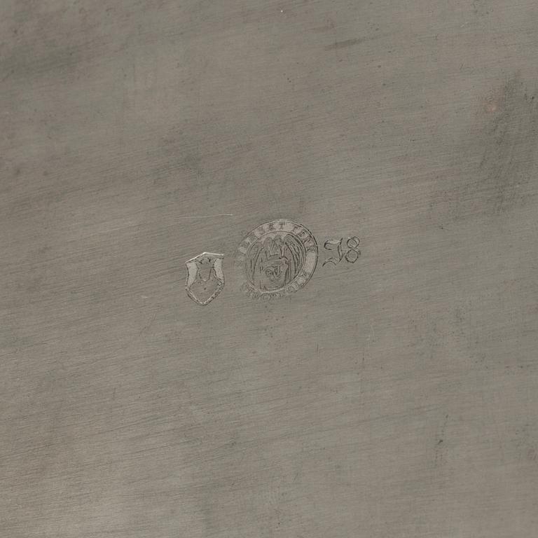 Nils Fougstedt, atributed to, a pewter box, Svenskt Tenn, Stockholm 1935.