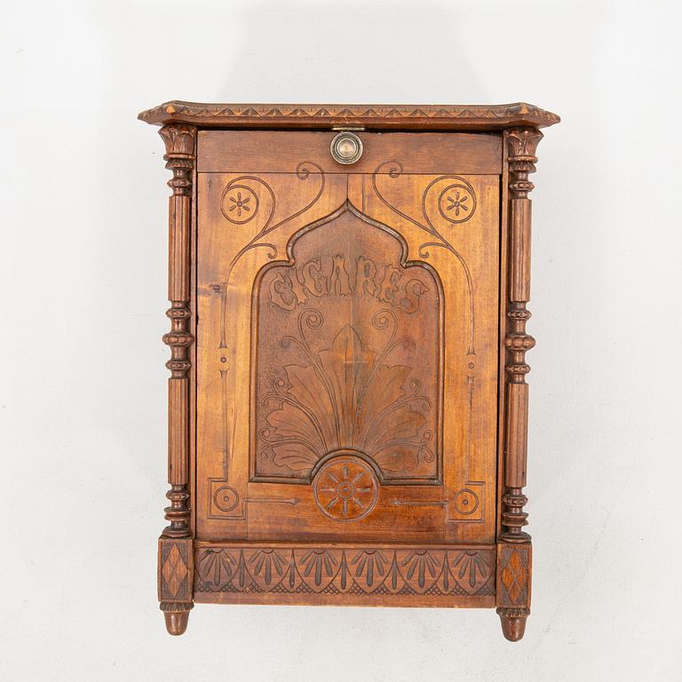 Cigar cabinet circa 1900.