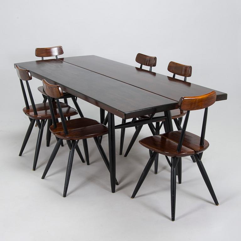 Ilmari Tapiovaara, a 1960's 7-piece 'Pirkka' dining set for Laukaan Puu.