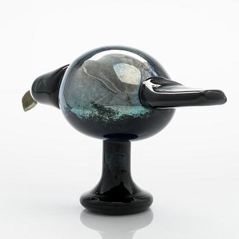 Oiva Toikka, Lasilintu "Jalohaukka". Signeerattu Oiva Toikka Nuutajärvi.