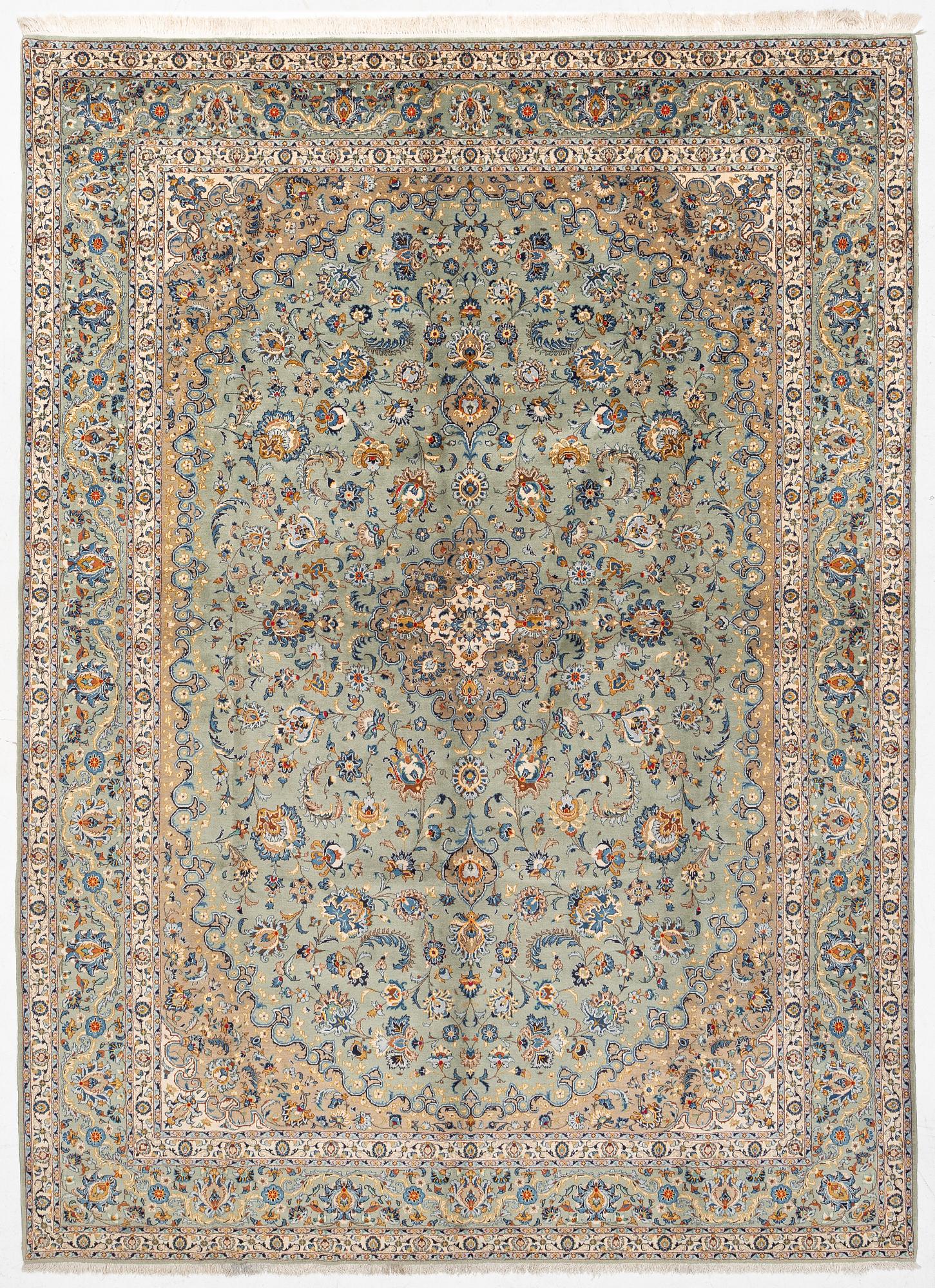 Carpet, Keshan, approx. 440 x 320 cm.