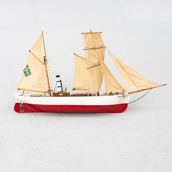 Ship model "Sigrid", Motala Wekstad. 20th century.